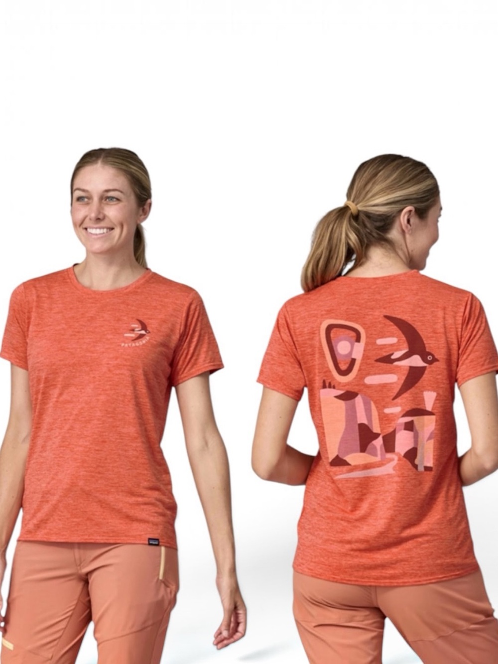 PATAGONIA Women’s Capilene Cool Daily Graphic Shirt – Lands Sz Small